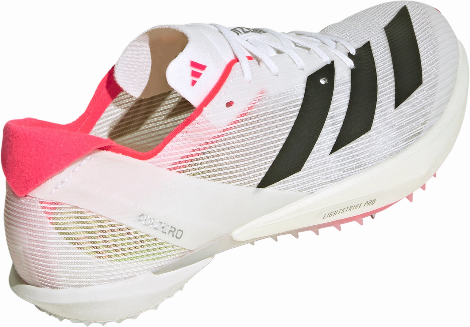 adidas Adizero Ambition Running Spikes - White Game Control Insole Grip