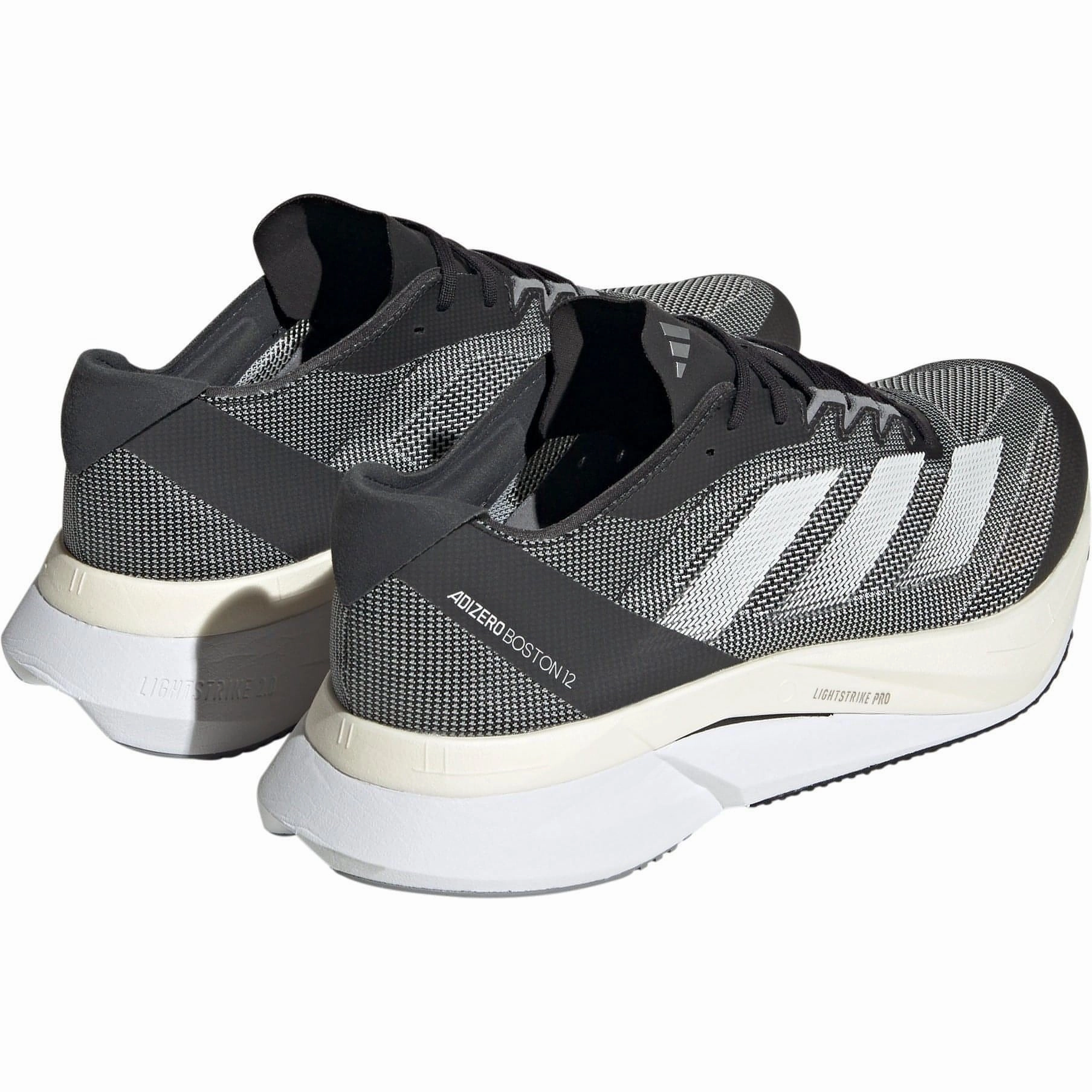 anti - microbial - treatment shoes running with a backpack adidas Adizero Boston 12 Mens Running Shoes - Black