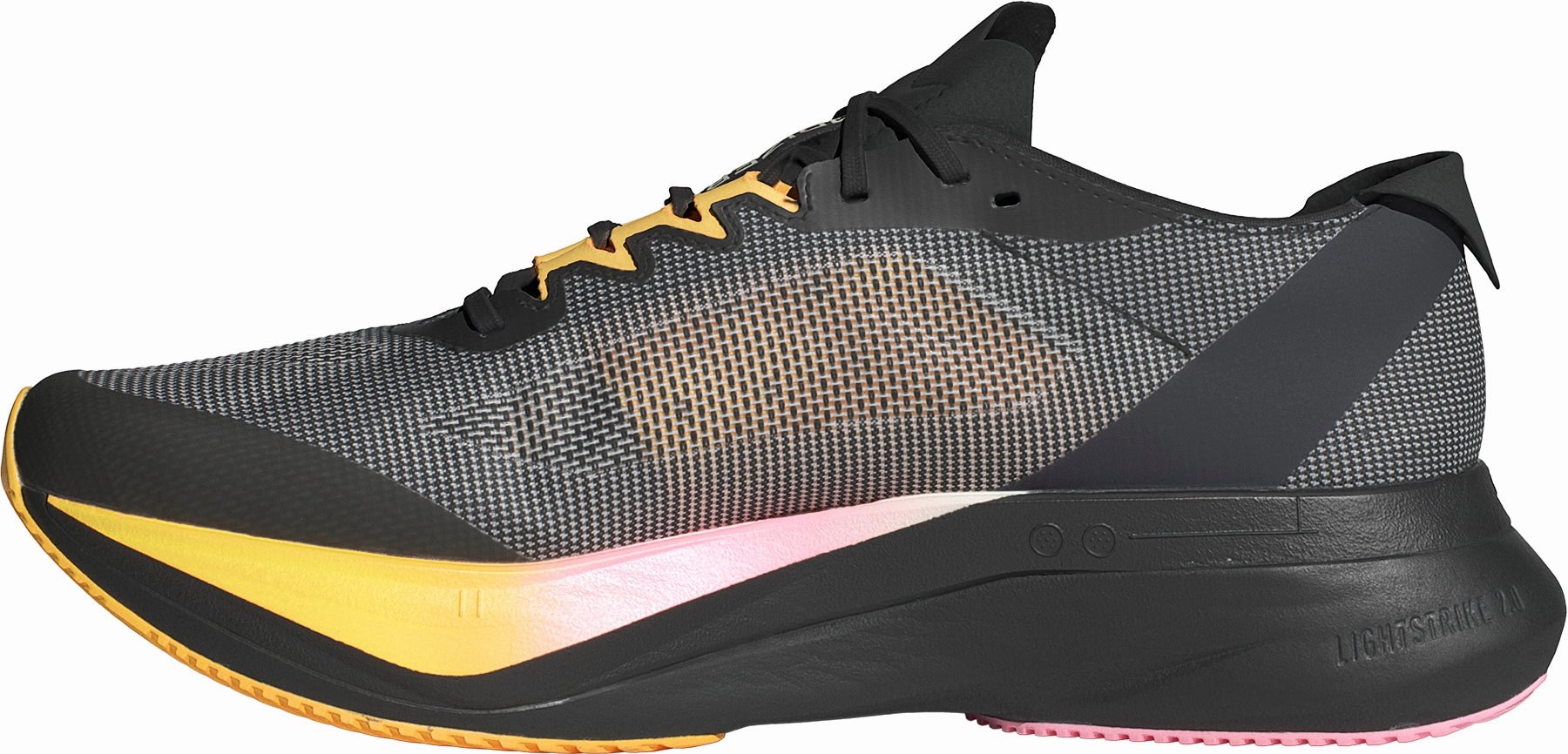 Unified Traction Pods running with water bottle shoes adidas Adizero Boston 12 Mens Running Shoes - Black