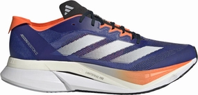 adidas Adizero Boston 12 Mens Running Shoes - Blue High Rebound Efficiency running shoes for half - marathons