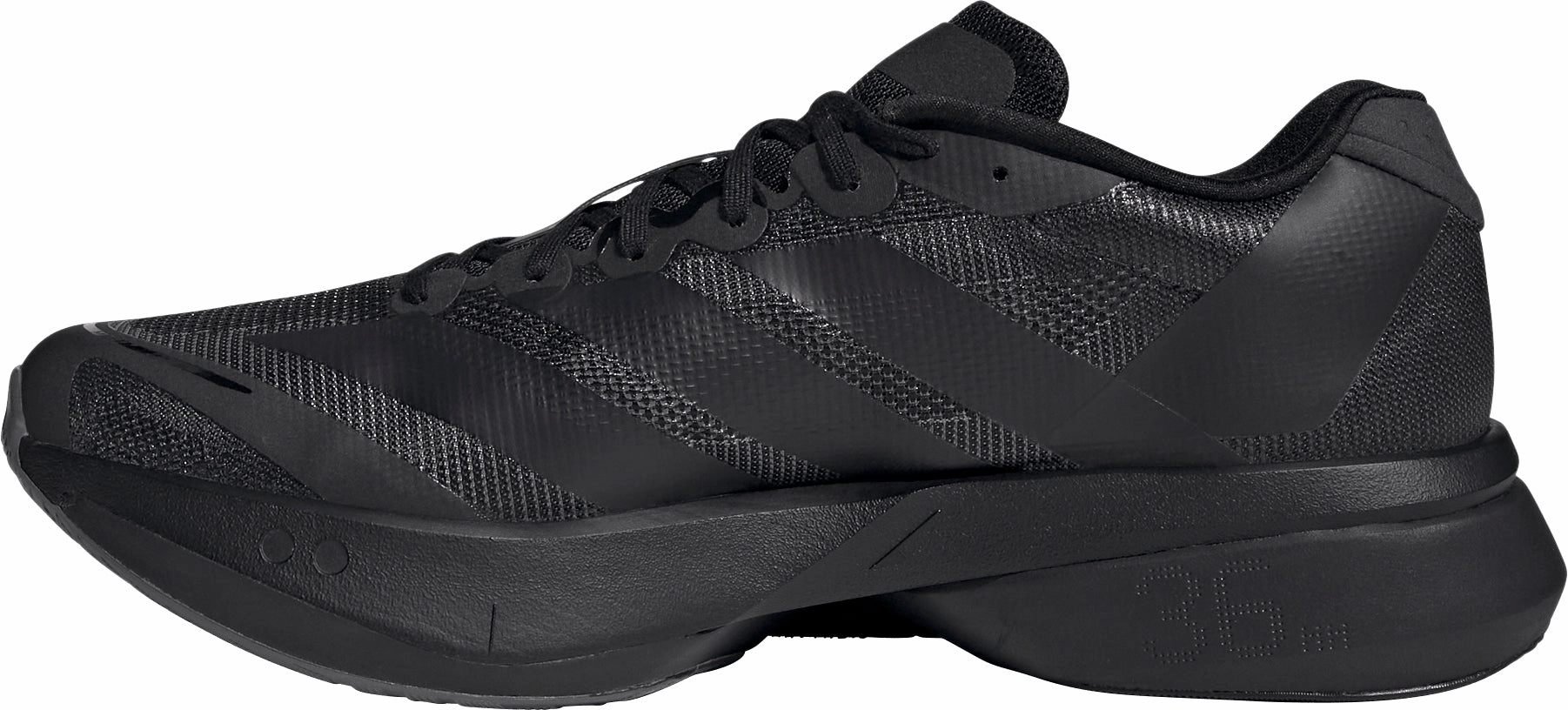 adidas Adizero Boston 13 Mens Running Shoes - Black post - workout recovery