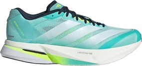 adidas Adizero Boston 13 Mens Running Shoes - Green Anti Slip Outsole Grip