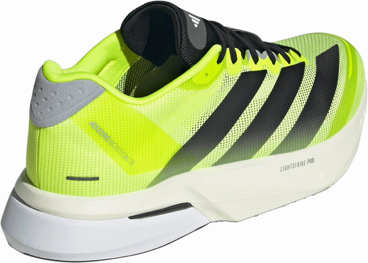 adidas Adizero Boston 13 Mens Running Shoes - Yellow Fitness 3D Molded Heel