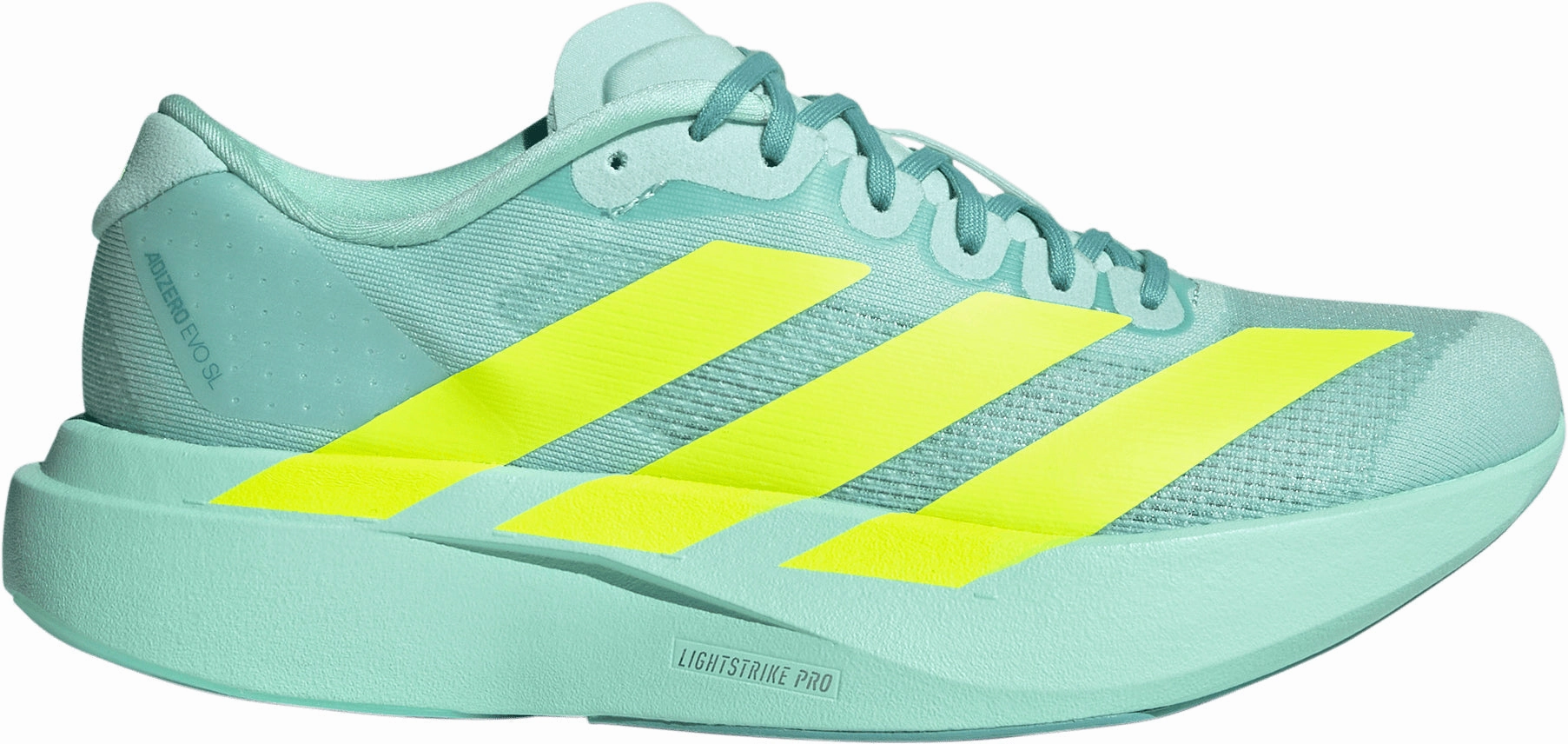 adidas Adizero EVO SL Womens Running Shoes - Green Hyperelastic Polymer Compound