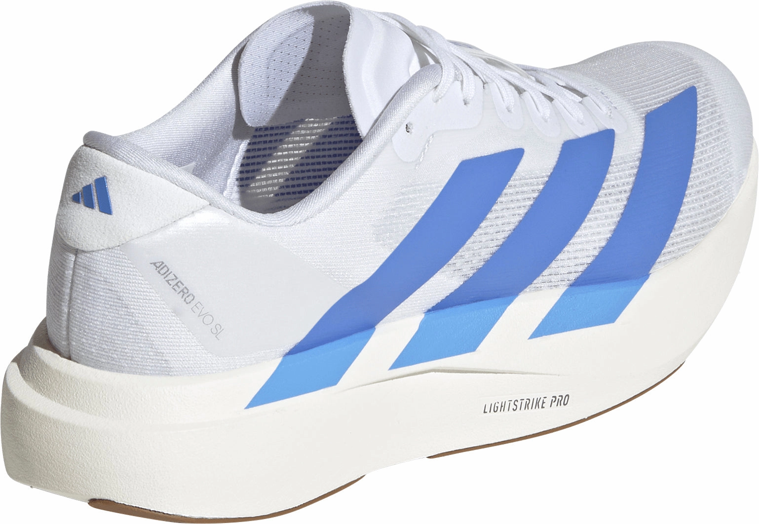 adidas Adizero EVO SL Womens Running Shoes - White Padded collar