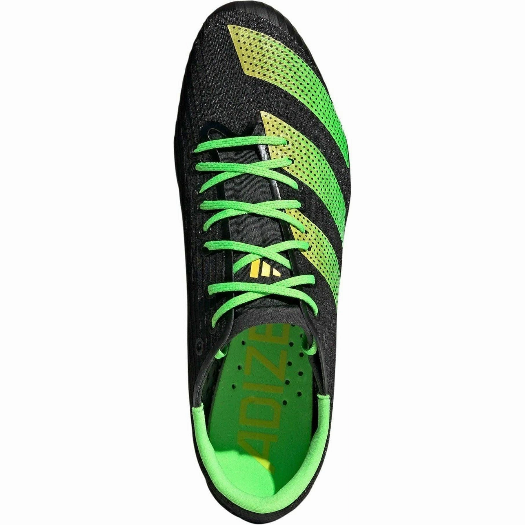 adidas Adizero Finesse Running Spikes - Black Firm Heel Foot Movement