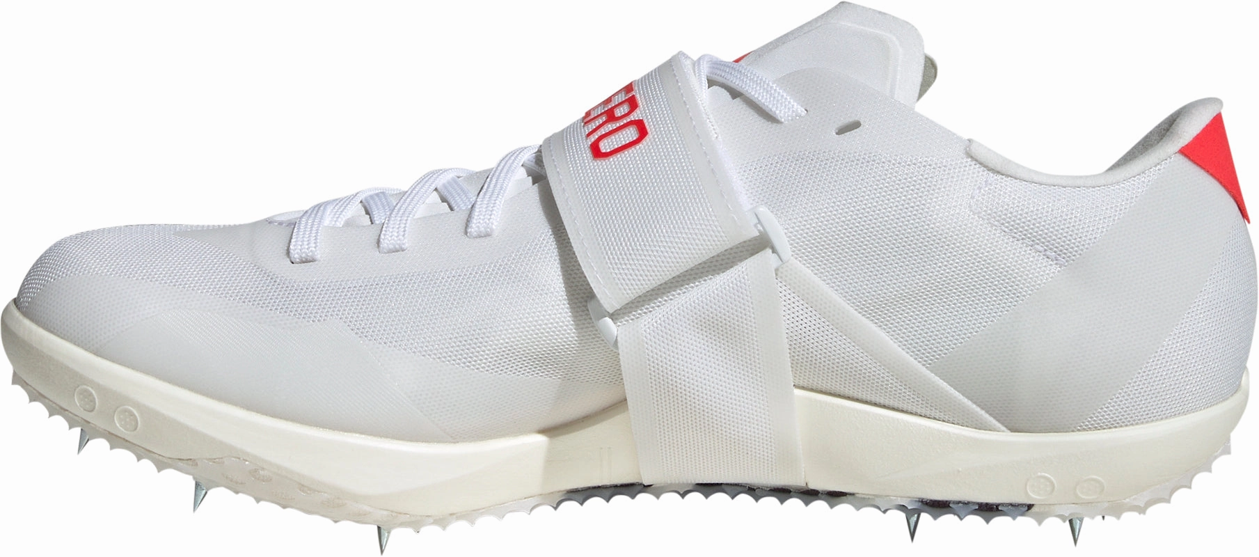 adidas Adizero High Jump Field Event Spikes - White Support Padding Sharp Turns