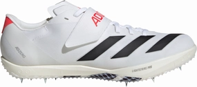 adidas Adizero High Jump Field Event Spikes - White Balanced Cushion