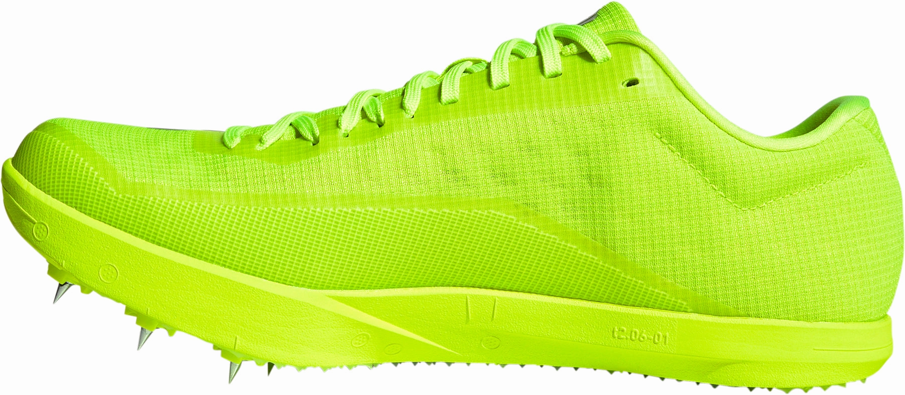 Back Heel adidas Adizero Long Jump Field Event Spikes - Yellow