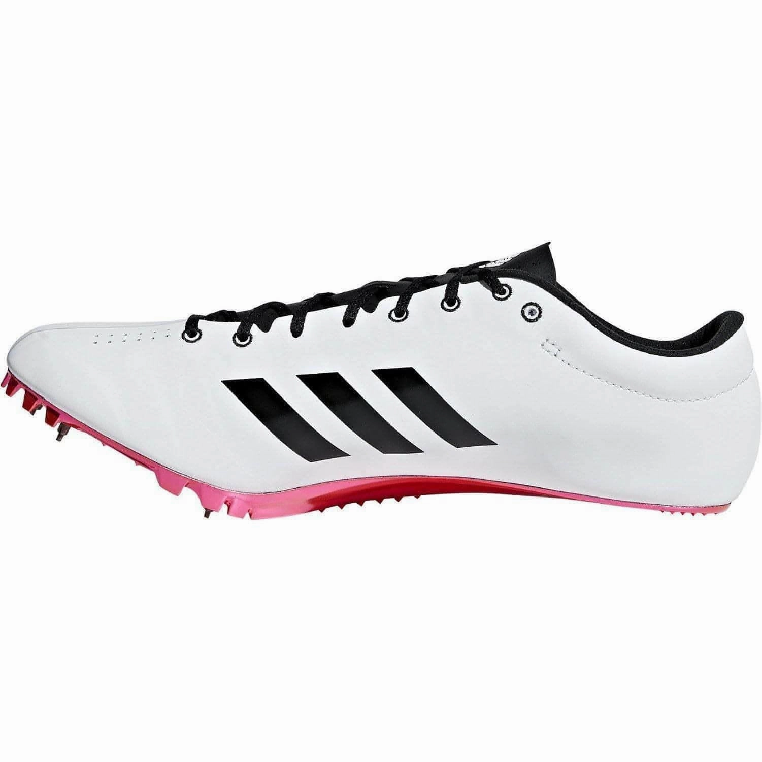 adidas Adizero Prime SP Running Spikes - White anti - microbial lining shoes left - footed users