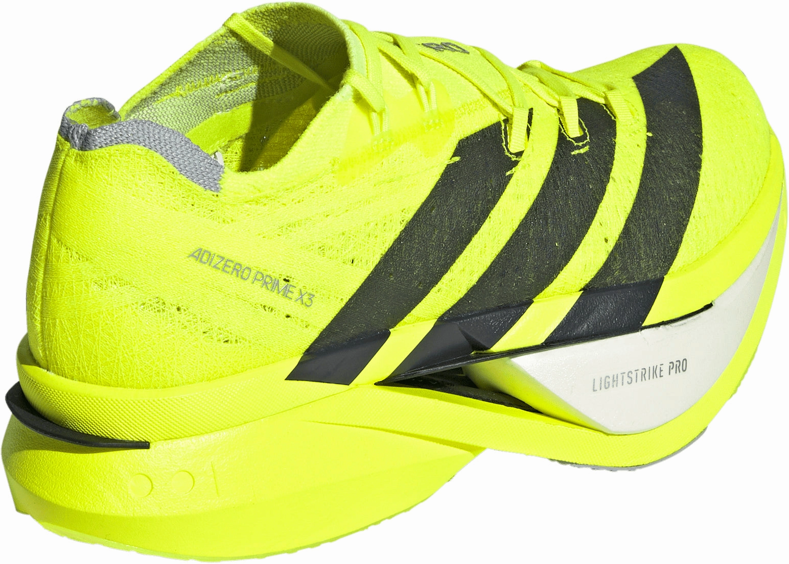 adidas Adizero Prime X3 Strung Running Shoes - Yellow Aero Light Outsole