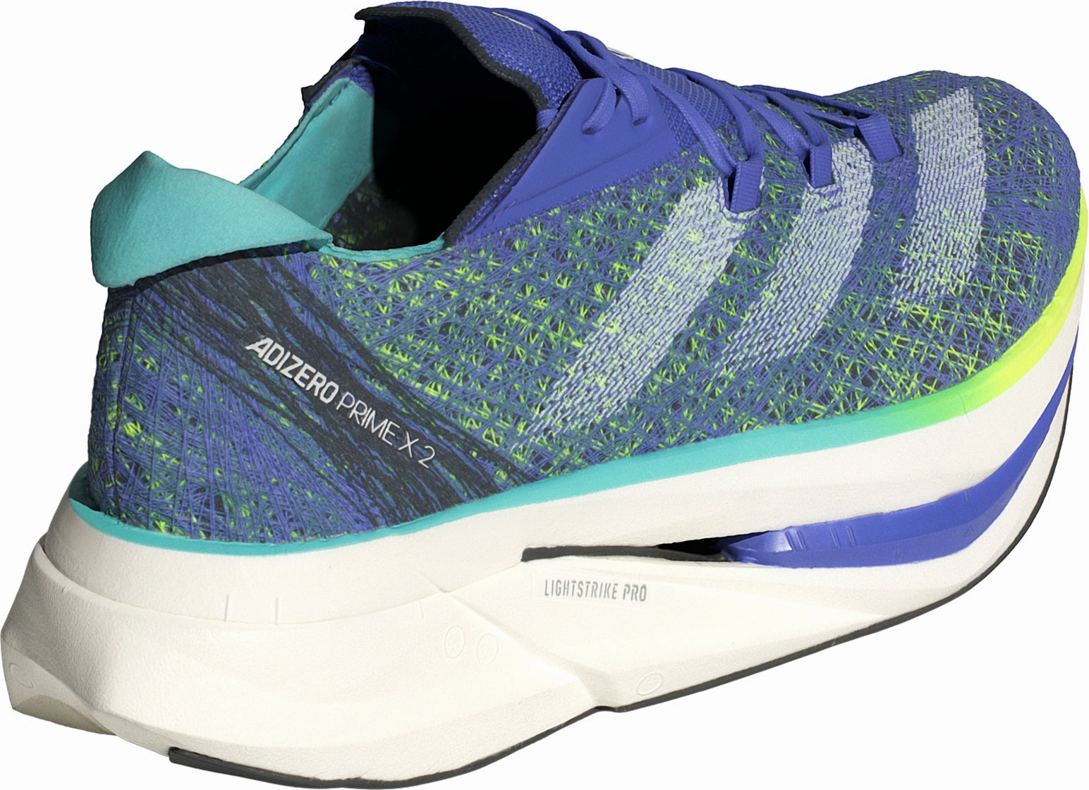 adidas Adizero Prime X 2.0 Strung Running Shoes - Blue cross - training shoe versatility running in a stone bridge area shoes