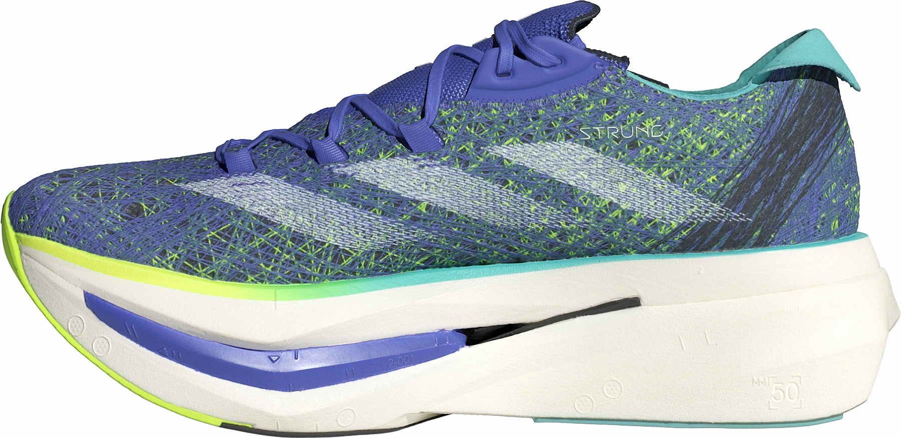 lateral - support - stability shoes adidas Adizero Prime X 2.0 Strung Running Shoes - Blue