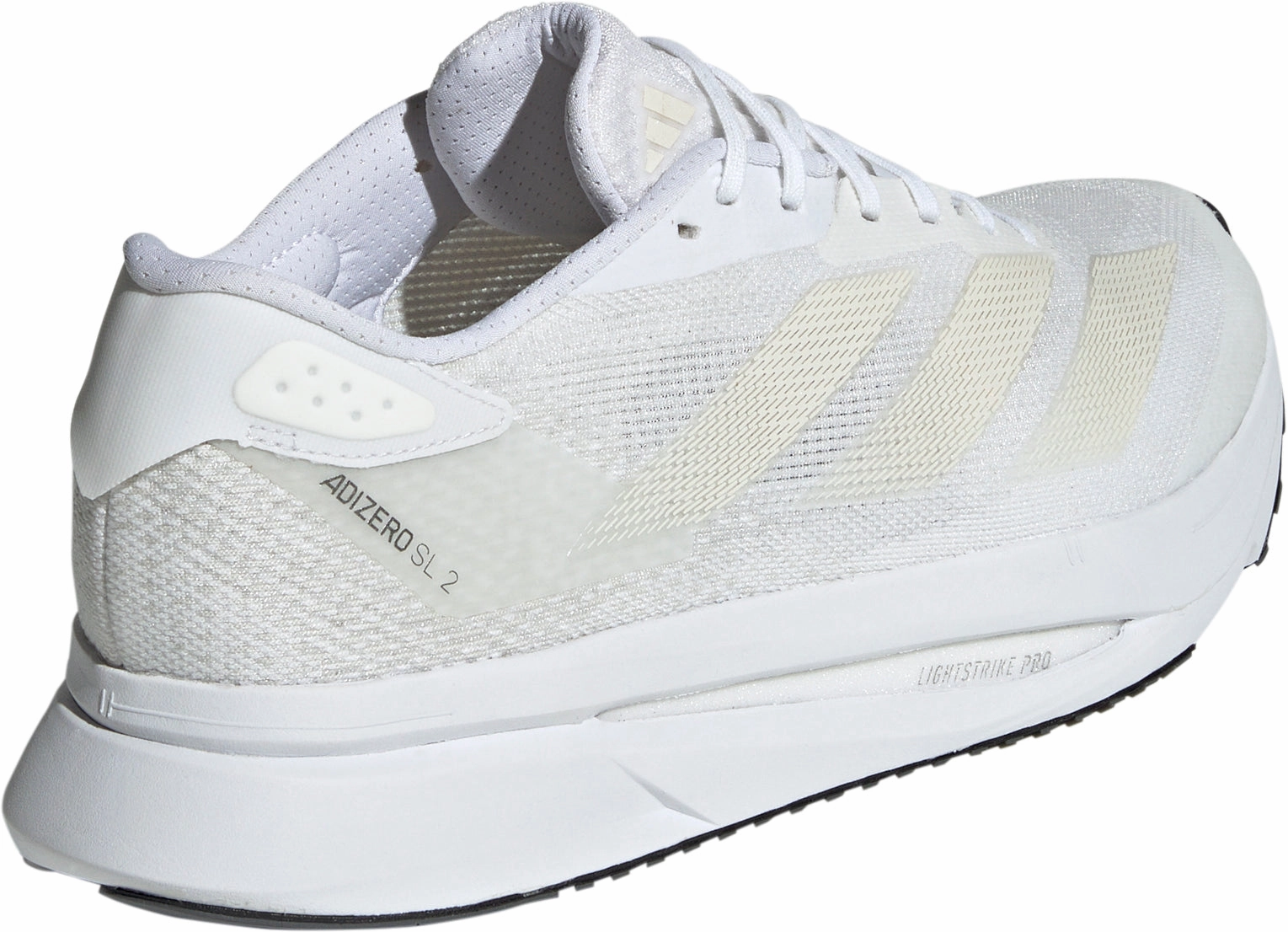 adidas Adizero SL 2 Mens Running Shoes - White Comfortable Soles warm weather running shoes