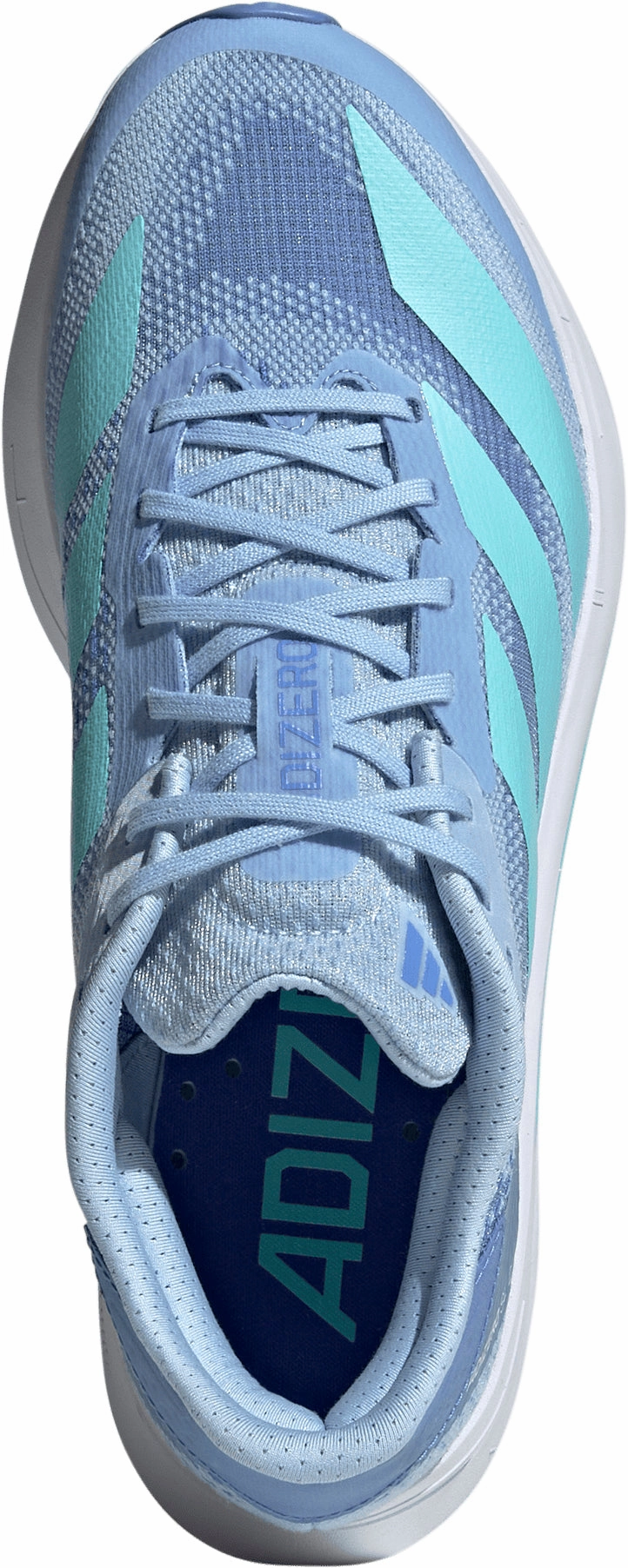 adidas Adizero SL 2 Womens Running Shoes - Blue Firm midsole running on a gravel track shoes