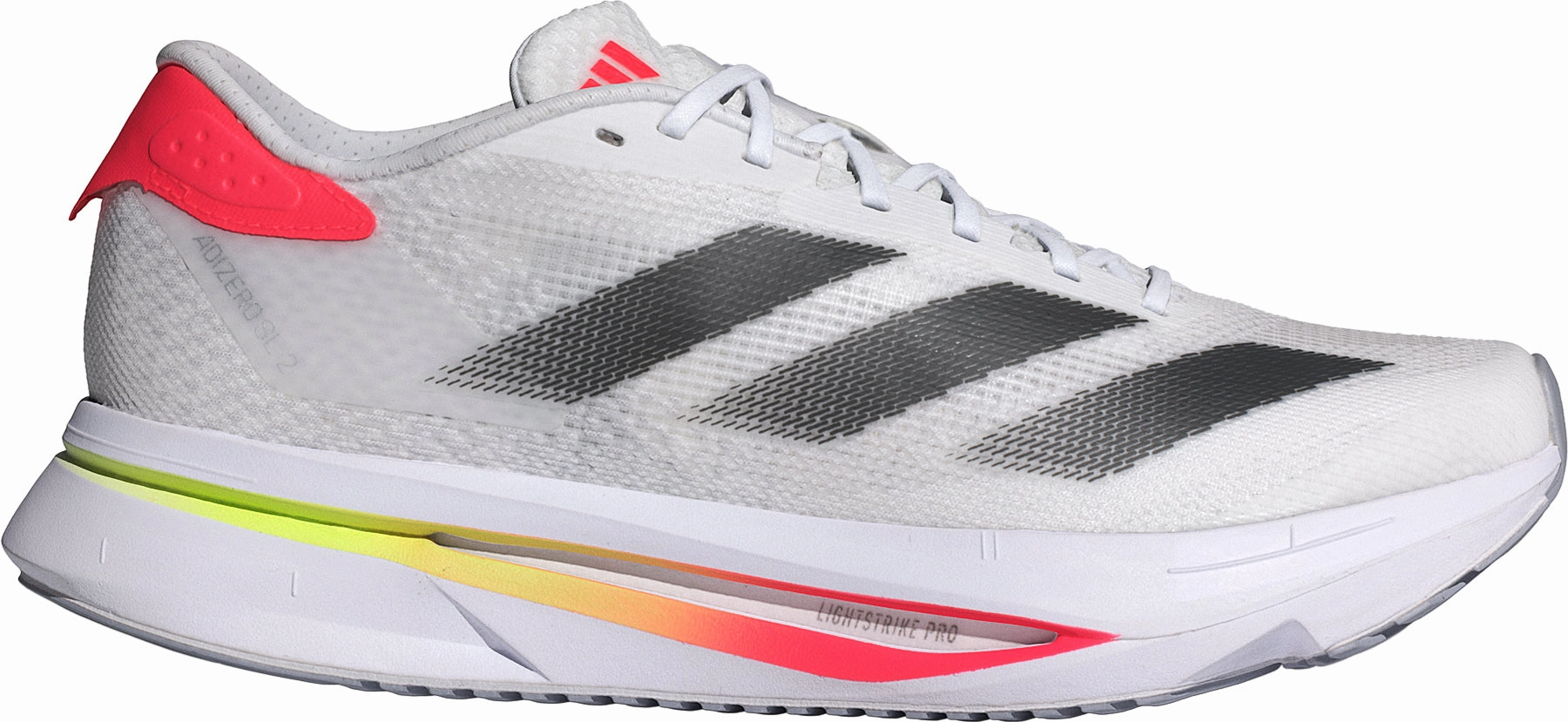 adidas Adizero SL 2 Womens Running Shoes - White Moisture   Wicking Material Split Second Heel Lock
