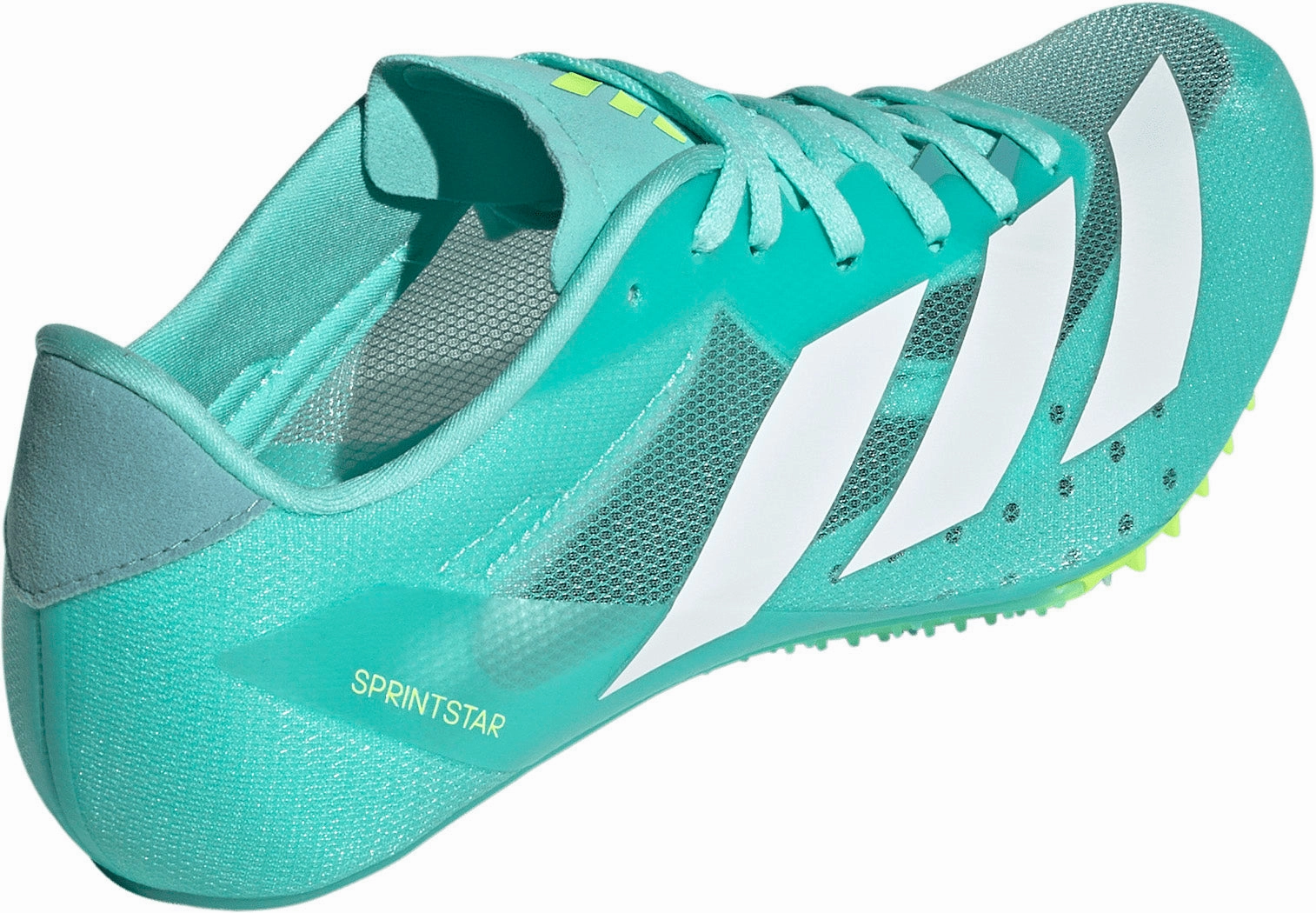 adidas Adizero Sprintstar Running Spikes - Green Performance Ready Smooth Upper