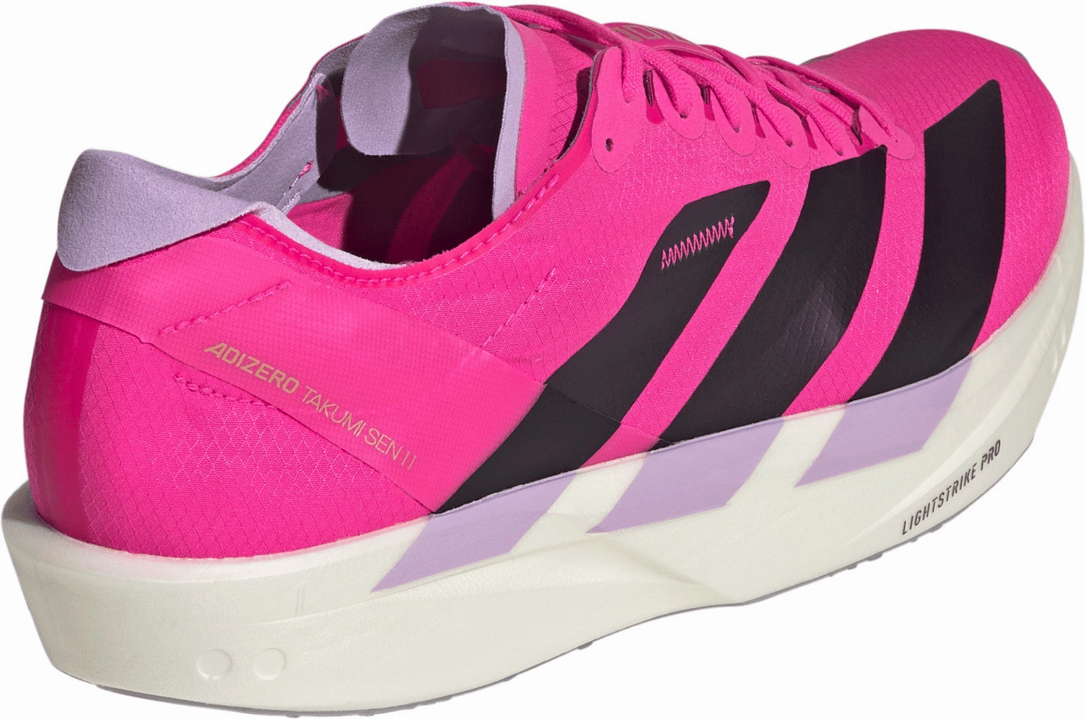 adidas Adizero Takumi Sen 11 Mens Running Shoes - Pink Pressure Relief Inserts running shoes for athletes
