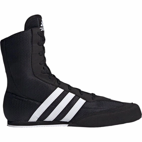 adidas Box Hog 2.0 Mens Boxing Shoes - Black Anti Slip Insole Timeless Performance