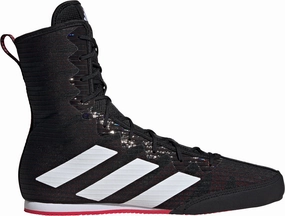 adidas Box Hog 4 Mens Boxing Shoes - Black Shock Diffusion Midsole All Day Wear
