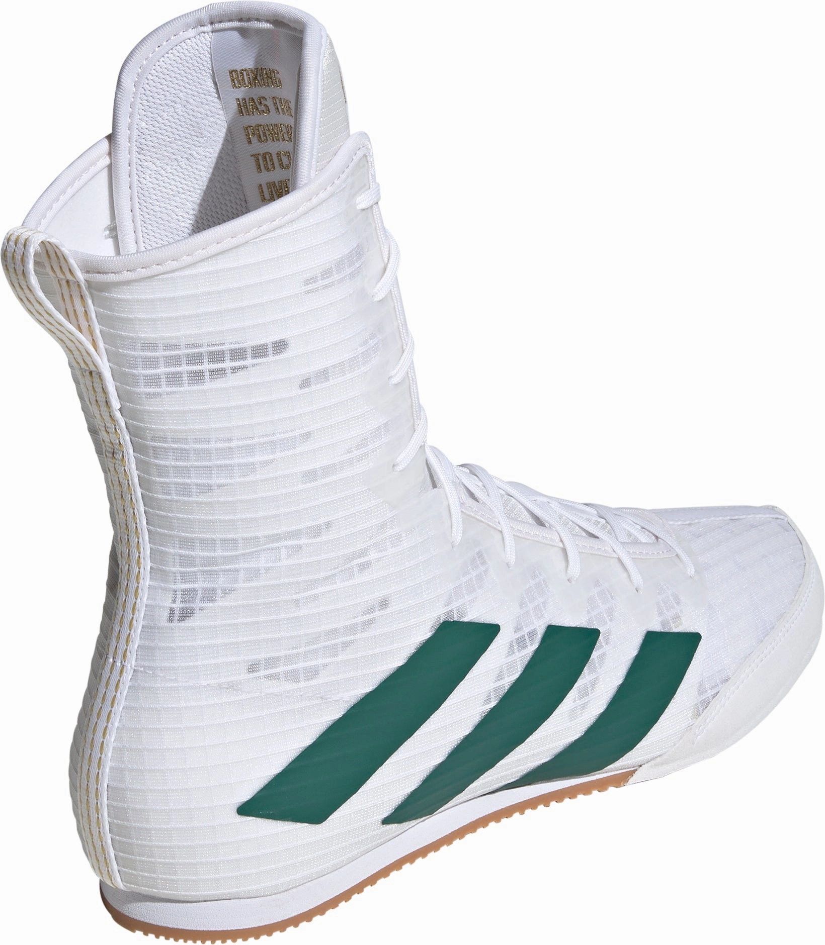 adidas Box Hog 4 Mens Boxing Shoes - White Anti Static Material