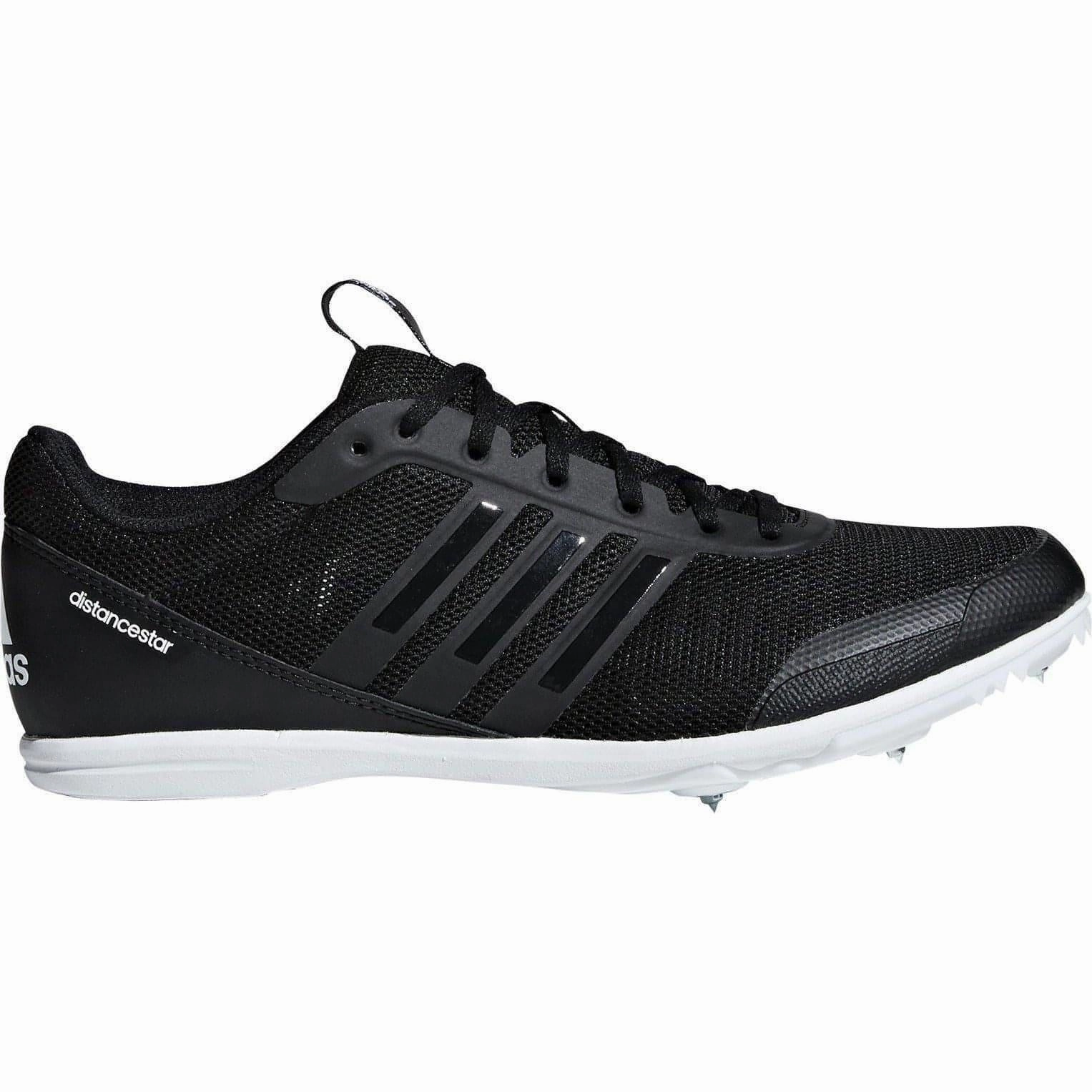 adidas Distancestar Running Spikes - Black Heel Cushion Match Ready