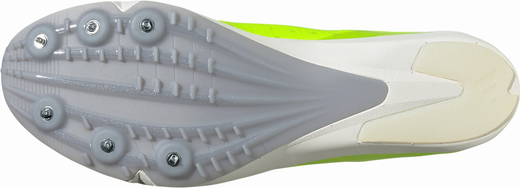 adidas Distancestar Running Spikes - Yellow Kinetic Balance Firm Sole