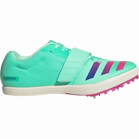 adidas Jumpstar Field Event Spikes - Green Practice Pair