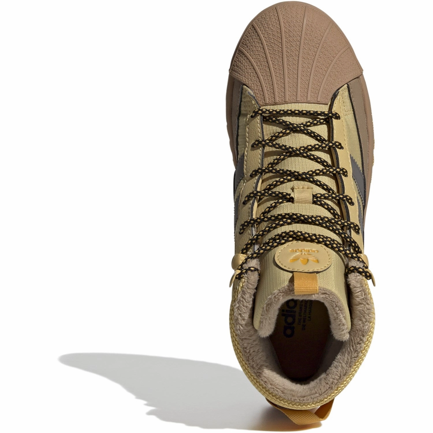 Mixed Textures adidas Originals Oat/Charcoal/Core Black Superstar Winter Trek J Boots