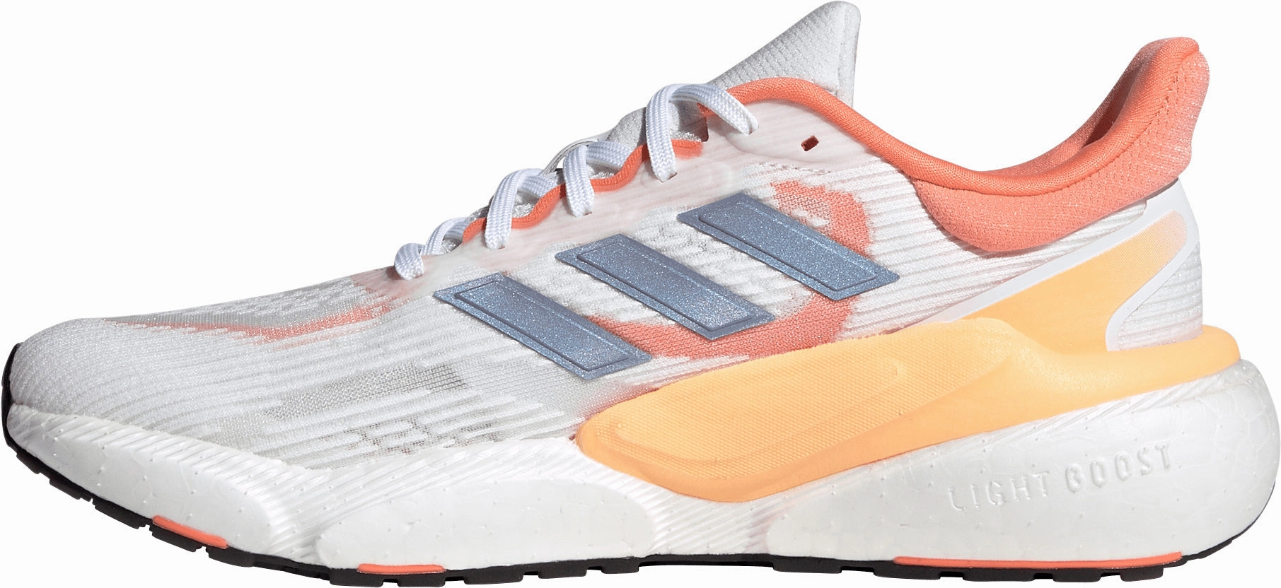 adidas Solar Boost 5 Womens Running Shoes - White foam sole Airflow Channel Technology