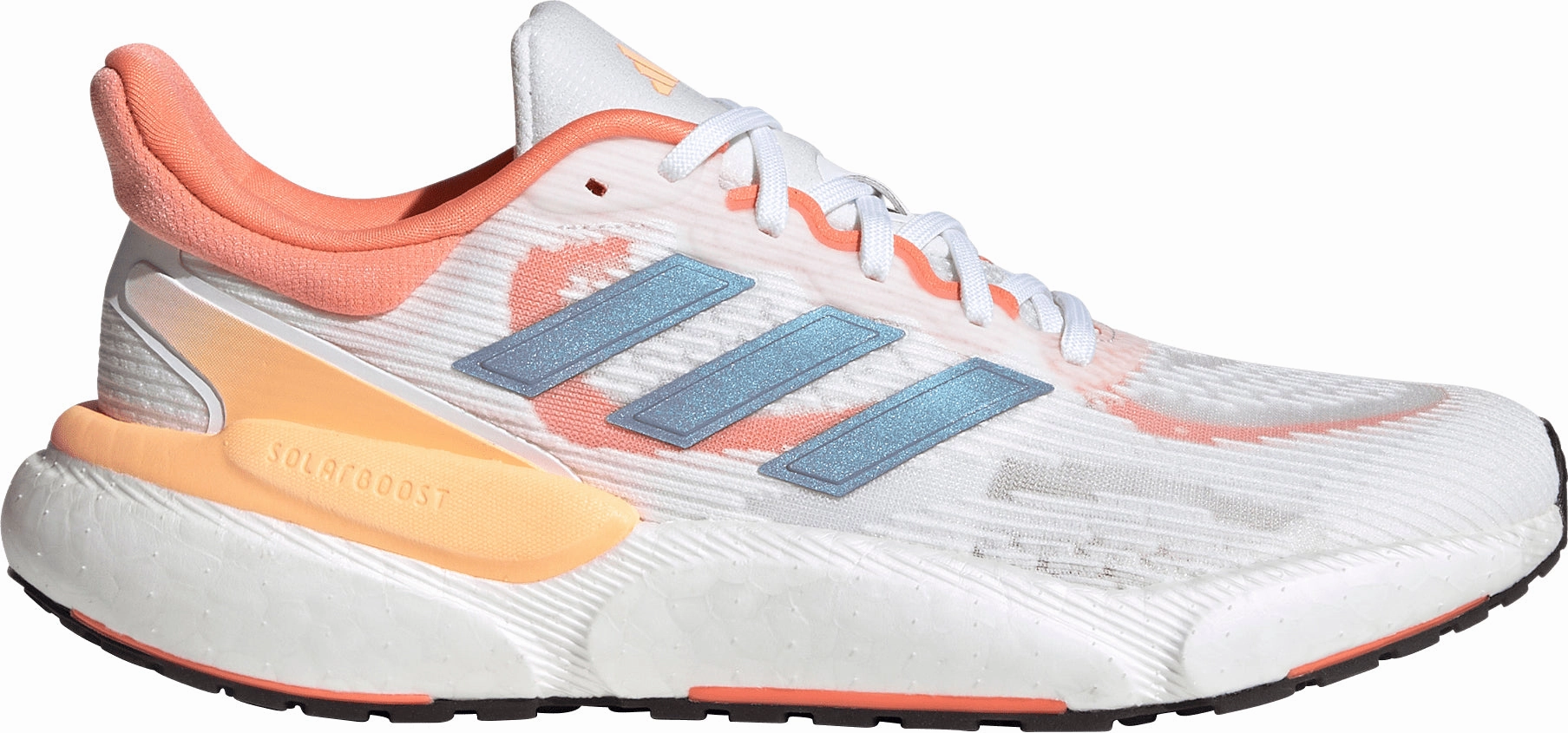 Breathable 3D Knit outdoor - style shoes adidas Solar Boost 5 Womens Running Shoes - White