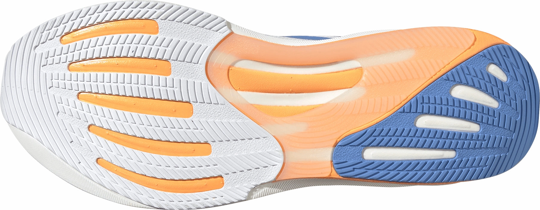 adidas Supernova Rise 2 Mens Running Shoes - White Dynamic Flex Notches long - term use shoe durability