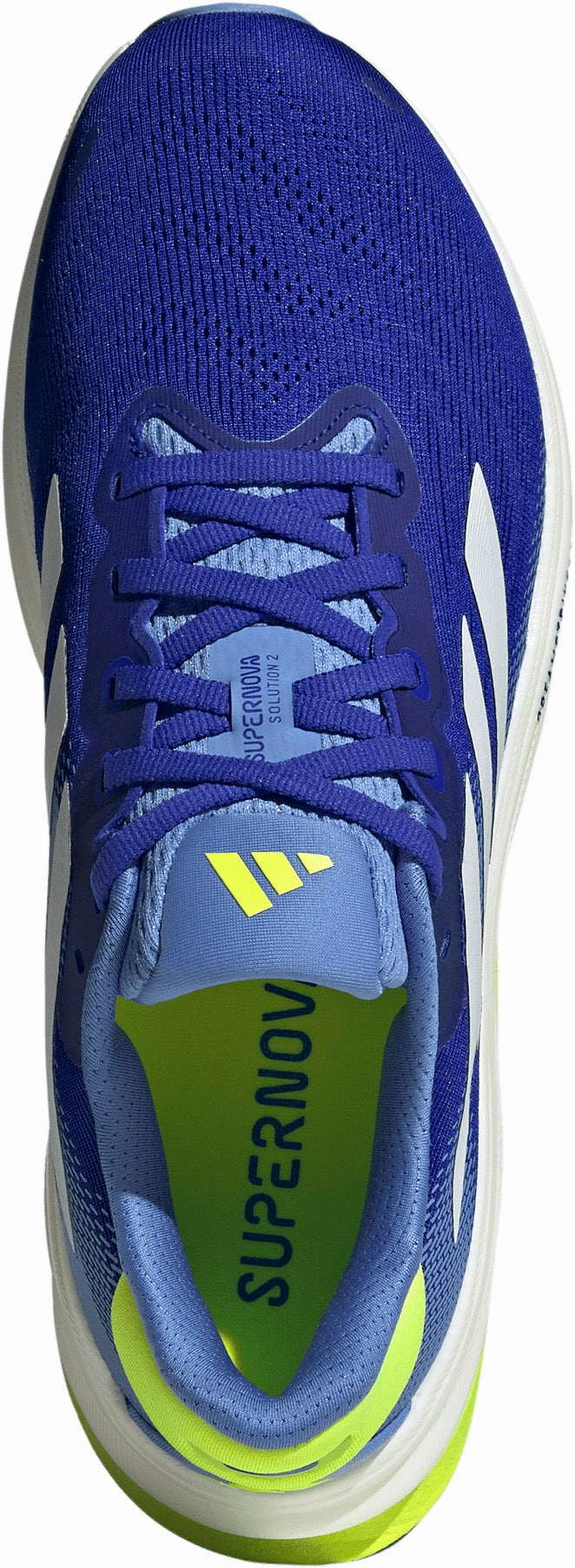 adidas Supernova Solution 2 Mens Running Shoes - Blue Breathable Tongue Construction Seamless Interior Lining