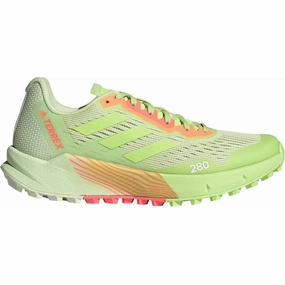 speed - oriented shoe goal adidas Terrex Agravic Flow 2 Womens Trail Running Shoes - Yellow