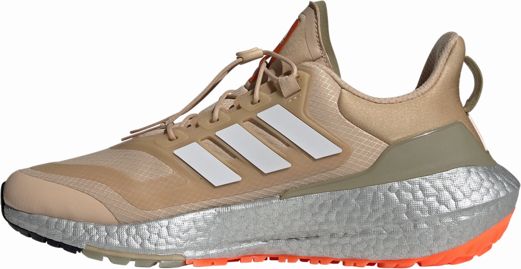 adidas Ultra Boost 22 COLD.RDY 2 Mens Running Shoes - Brown Hydrophobic Upper Material Wide Platform Base