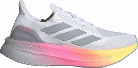 race run running with a fanny pack adidas Ultra Boost 5X Womens Running Shoes - White