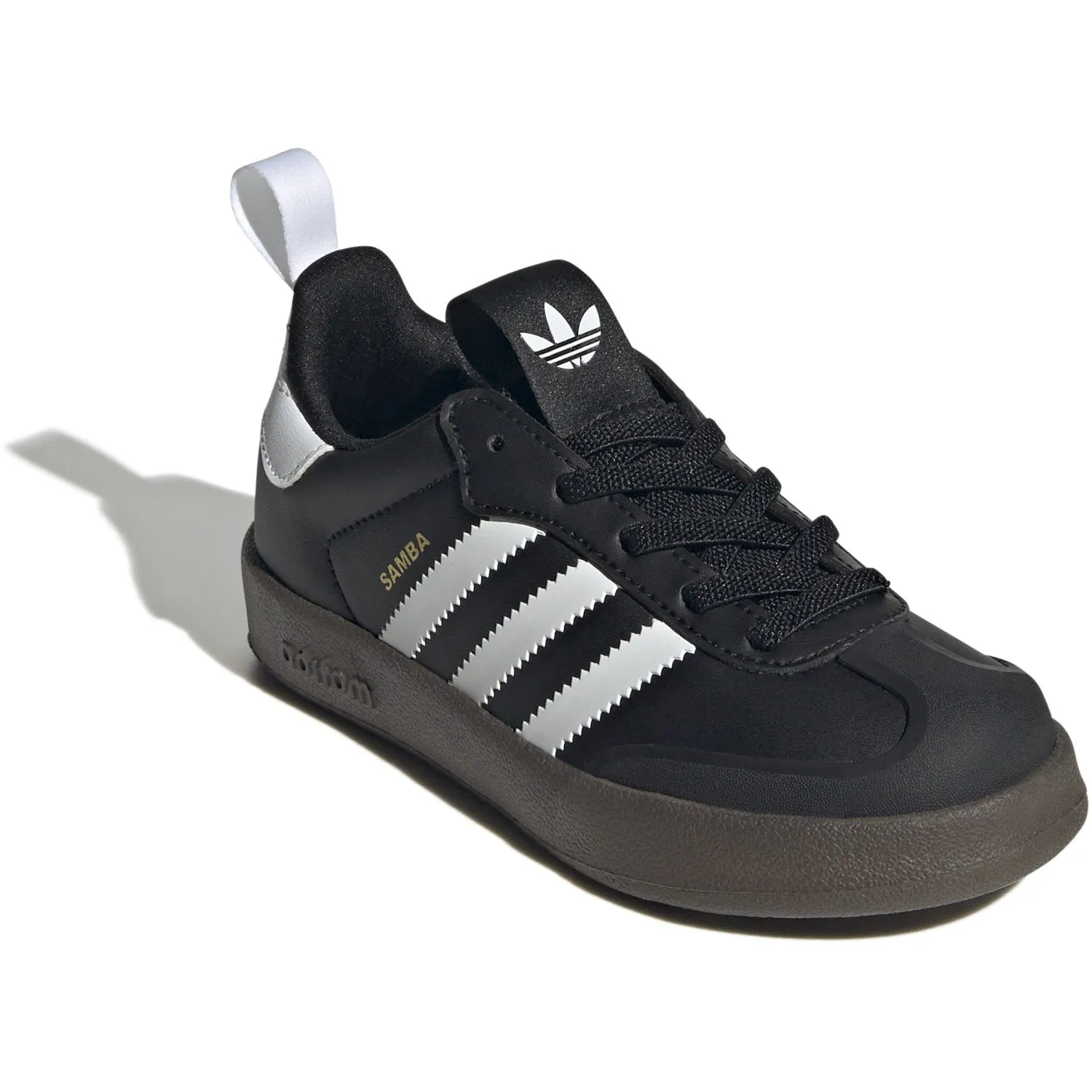 adidas Originals Core Black/Ftwr White/Gum5 Adifom Samba 360 C Sneakers Foam Backing Abrasion Resistant Toe Caps