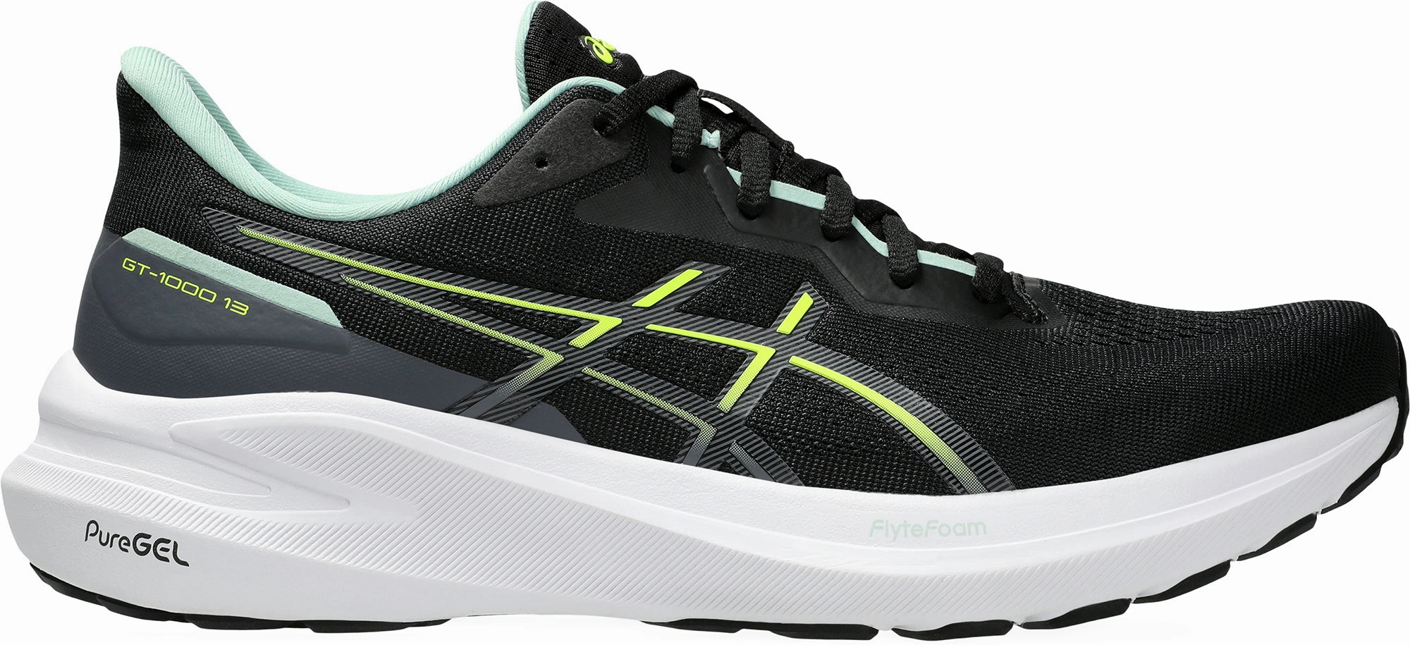 Asics GT 1000 13 Mens Running Shoes - Black reflective running shoes