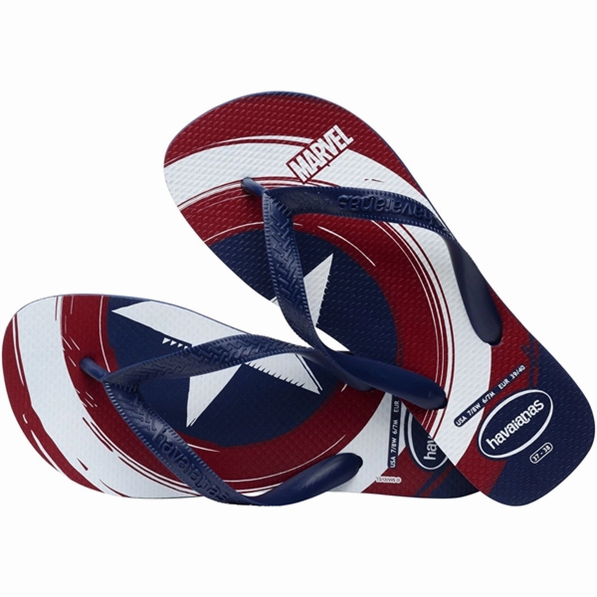 Foot Freedom Havaianas Sandals Top Marvel Logomania Navy/Navy