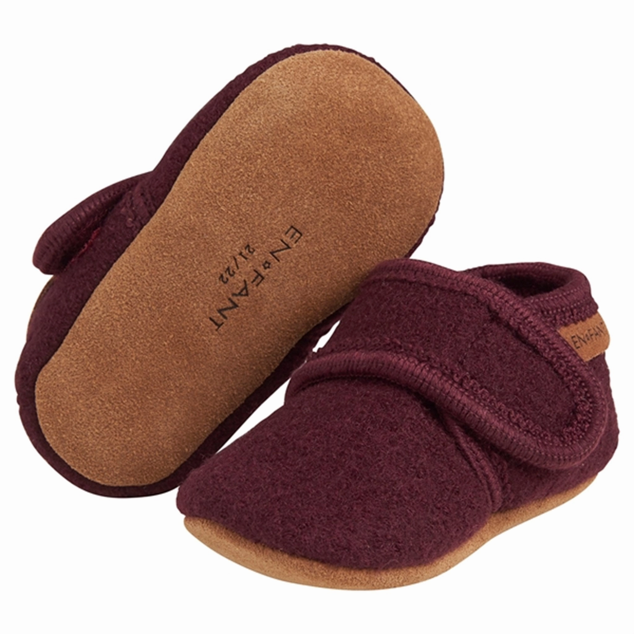 Quick Sandal Wear Expandable En Fant Baby Wool Slippers Winetasting