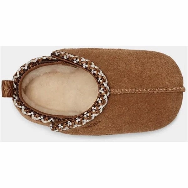 Outdoor Ready Design PU material UGG Baby Tasman Footies Chestnut