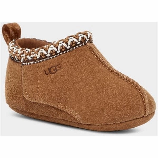 UGG Baby Tasman Footies Chestnut Comfort collar Beach Breeze