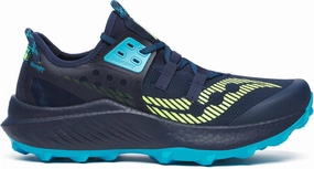 Saucony Endorphin Rift Mens Trail Running Shoes - Navy Enhanced arch support