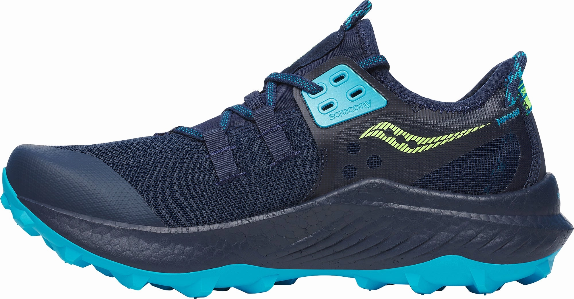 Saucony Endorphin Rift Mens Trail Running Shoes - Navy Aerodynamic Design