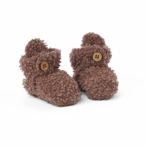 Smallstuff Rose Brown Booties Boucl?? Merino Wool Quick Release Quick Relaxation