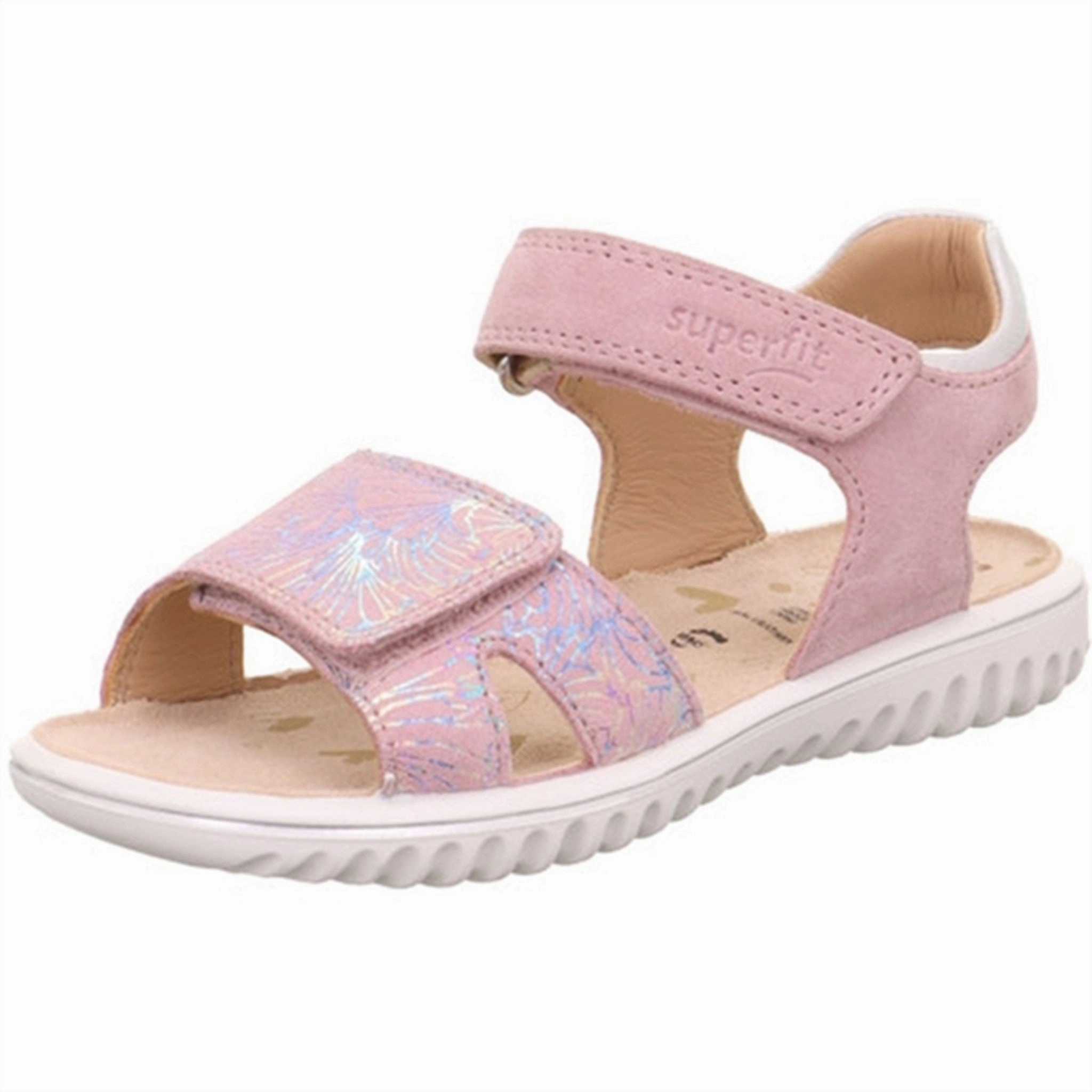 Comfortable Design Features Sustainable Material Superfit Sparkle Sandals Pink/Silver