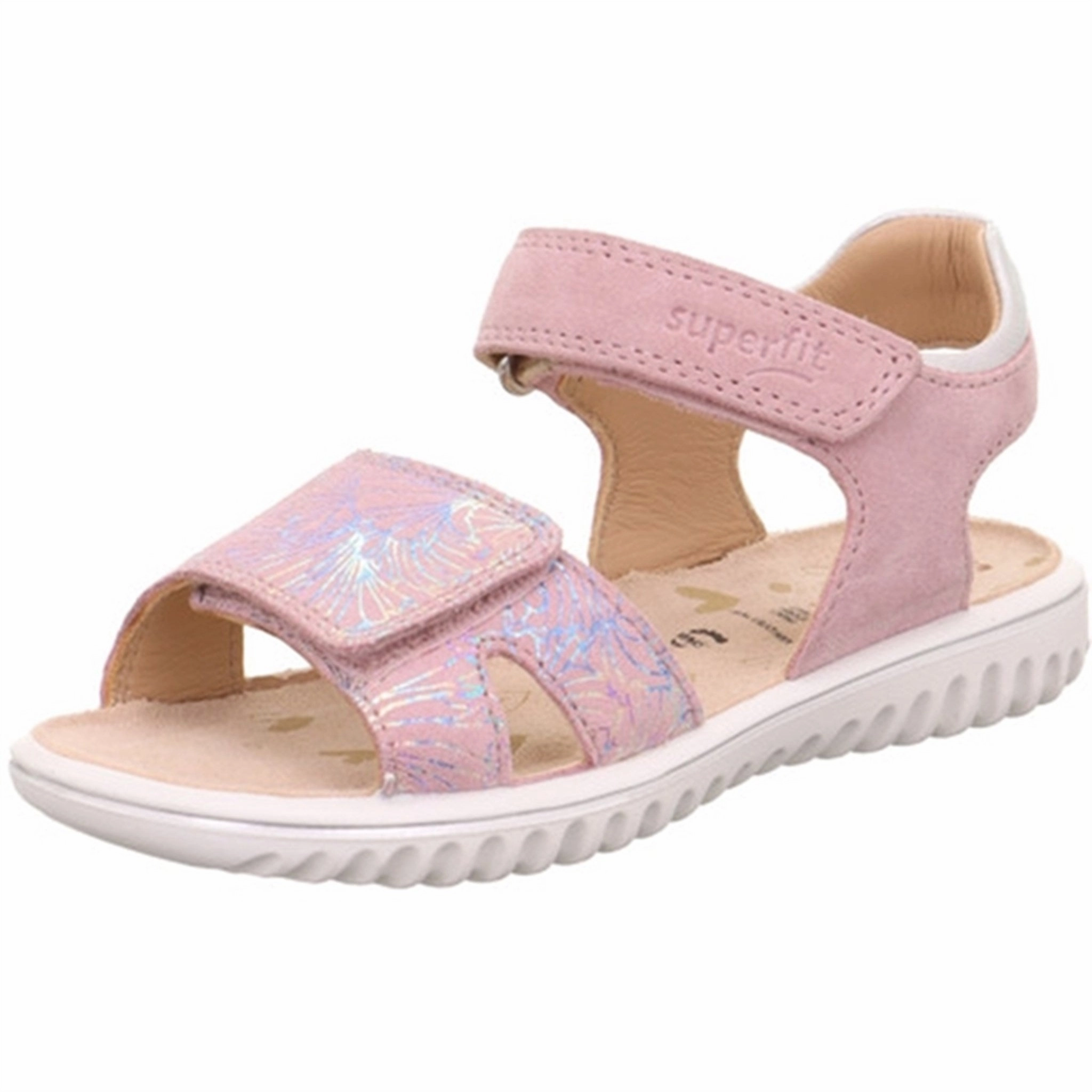 Relaxation Sandal Seamless Design Superfit Sparkle Sandals Pink/Silver