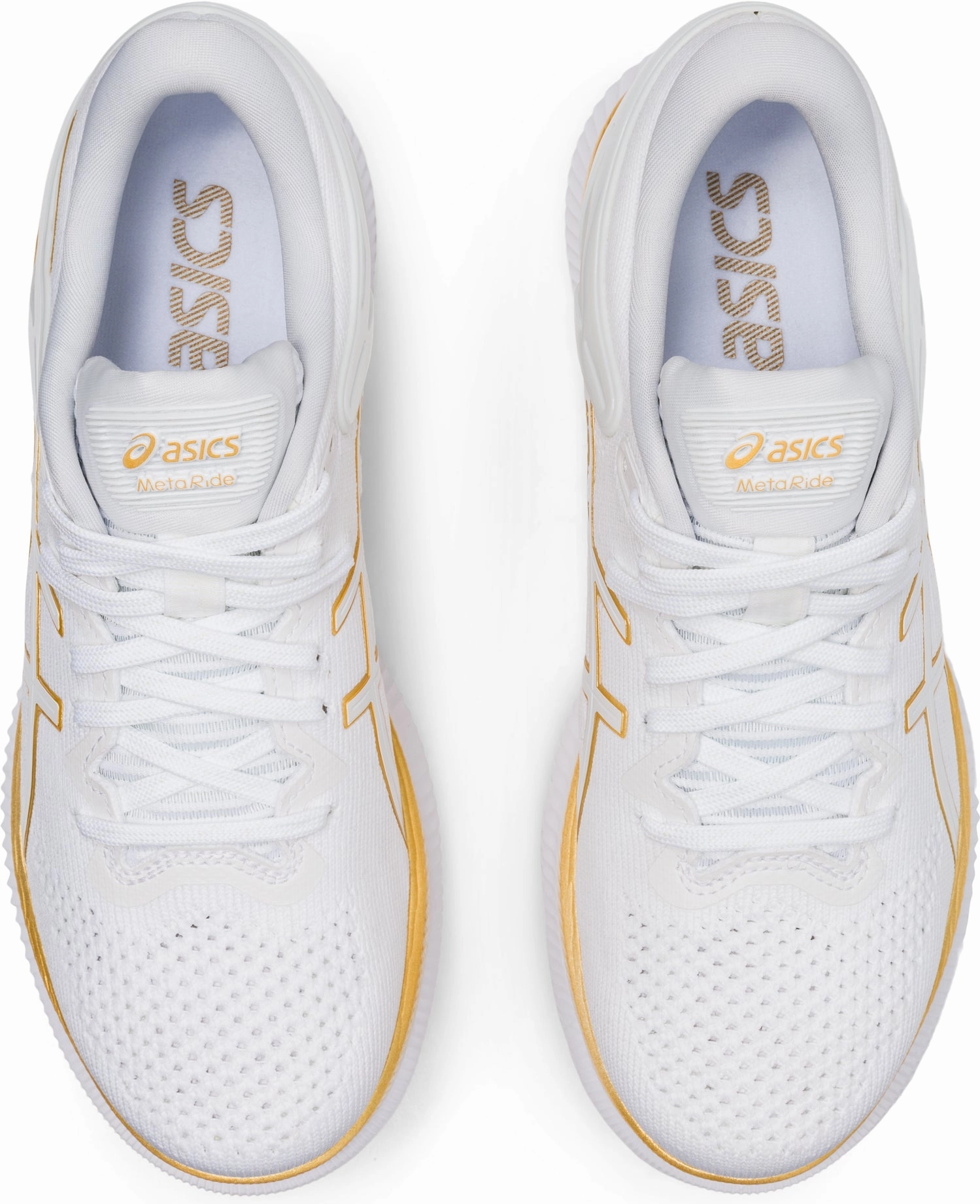 Asics MetaRide Womens Running Shoes - White shock - absorbing footwear
