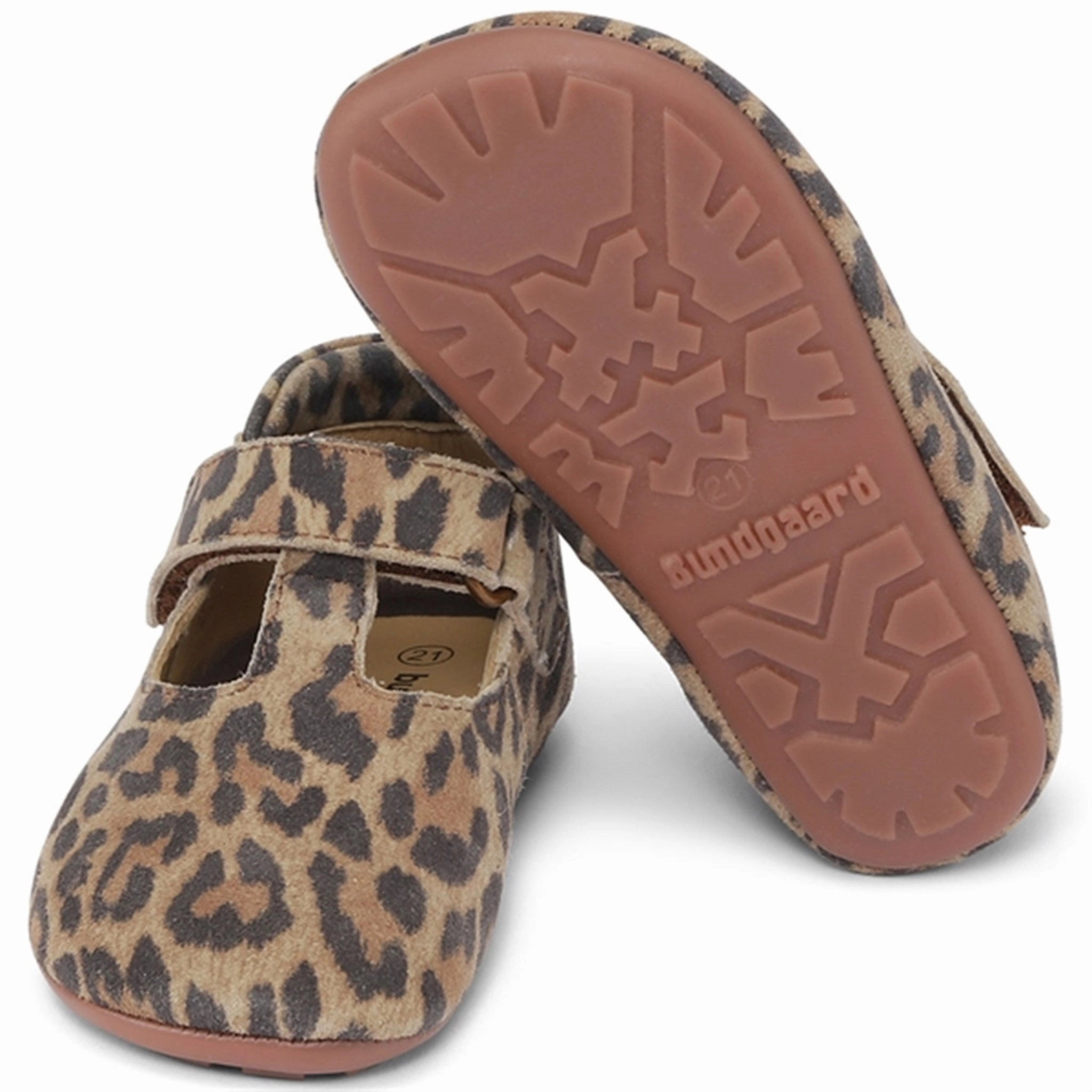 Bundgaard Mary ll Indoor Shoes Leopard Flexible Grooves Quick Step-On