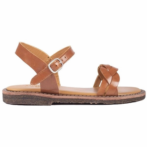 Resilient Cushioning System Angulus Sandals Cognac